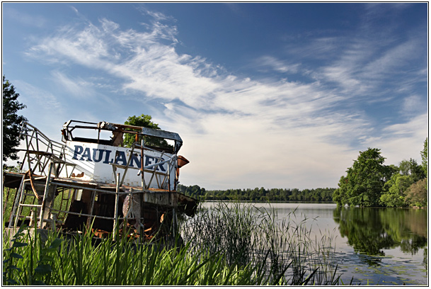 photo "About a beer..." tags: landscape, clouds, water