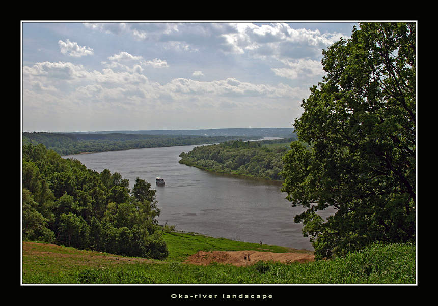 photo "Oka-river landscape" tags: landscape, clouds, water