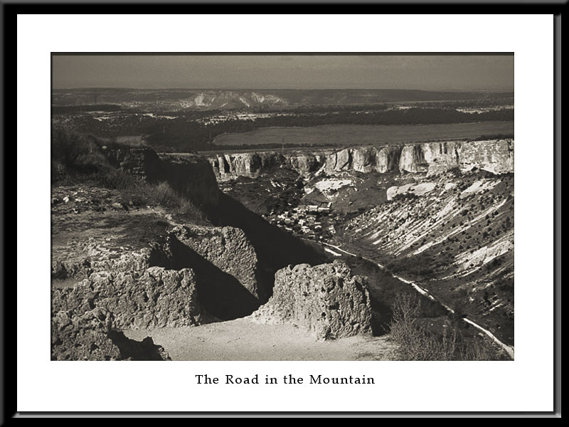 фото "Дорога в горах" метки: черно-белые, пейзаж, горы