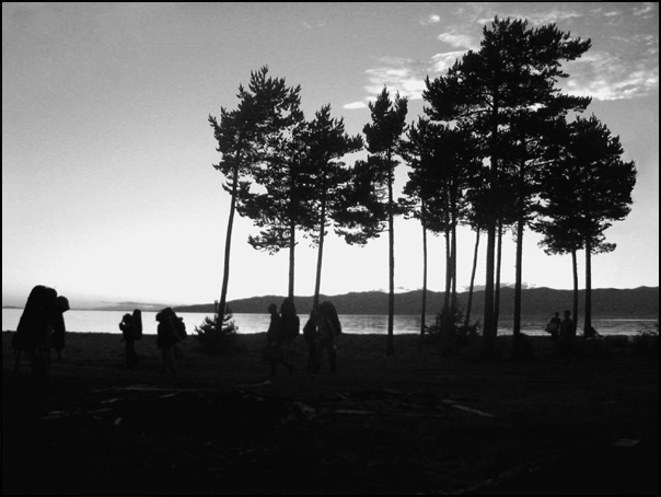 photo "Baikal. A decline and tourists" tags: travel, landscape, Asia, sunset