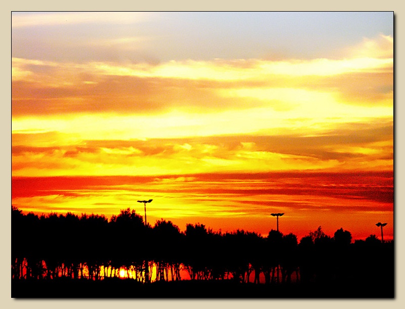 фото "burn the sky" метки: пейзаж, закат, облака