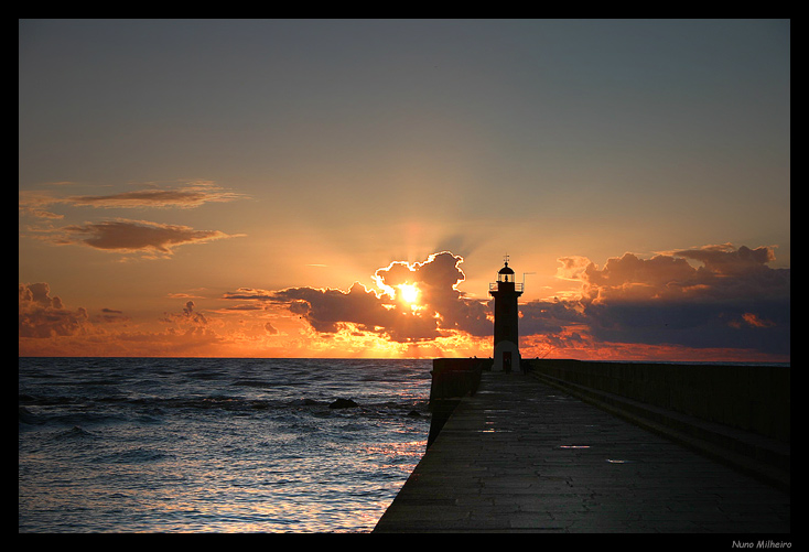 photo "End of day at Foz do Douro" tags: landscape, sunset