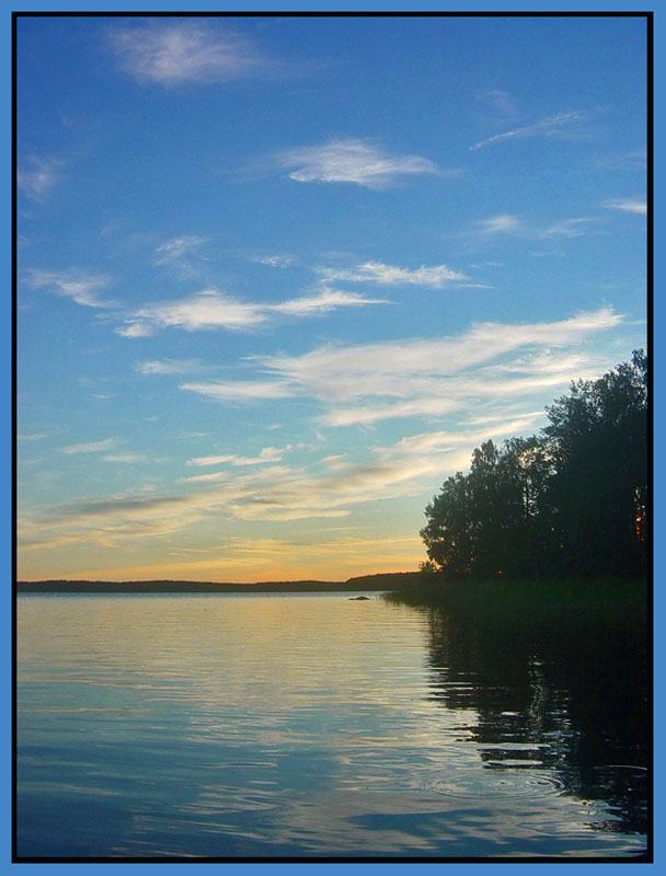 photo "Vuoksa" tags: landscape, clouds, sunset