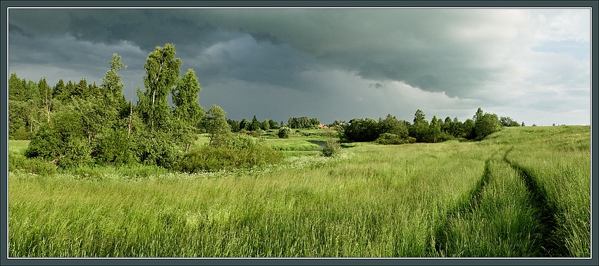 фото "Предгрозовая летняя панорама" метки: пейзаж, лето, облака