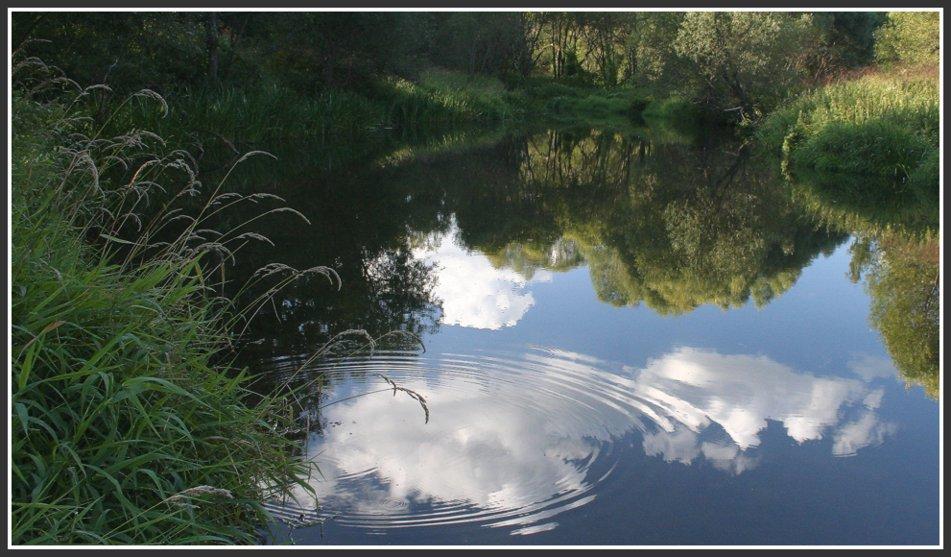 photo "The small river" tags: landscape, clouds, water