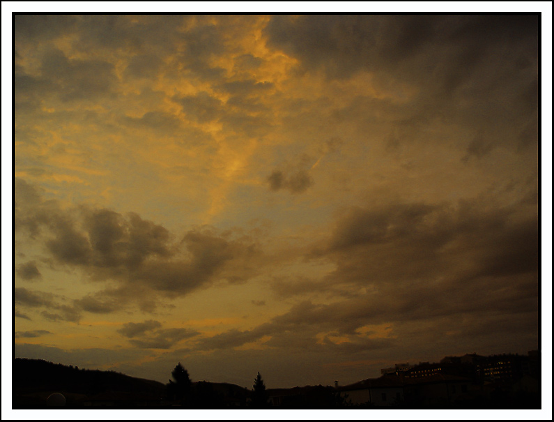 photo "The return last night" tags: landscape, clouds, sunset