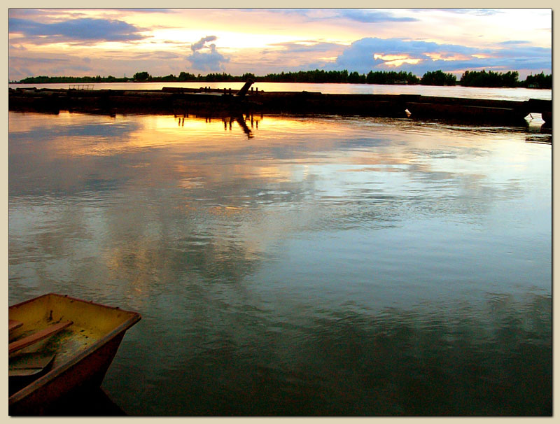 photo "still river" tags: landscape, sunset, water