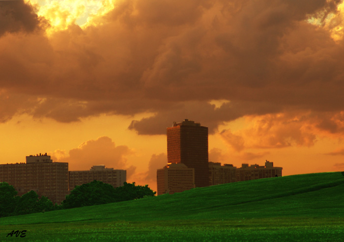 photo "golf course" tags: landscape, architecture, summer