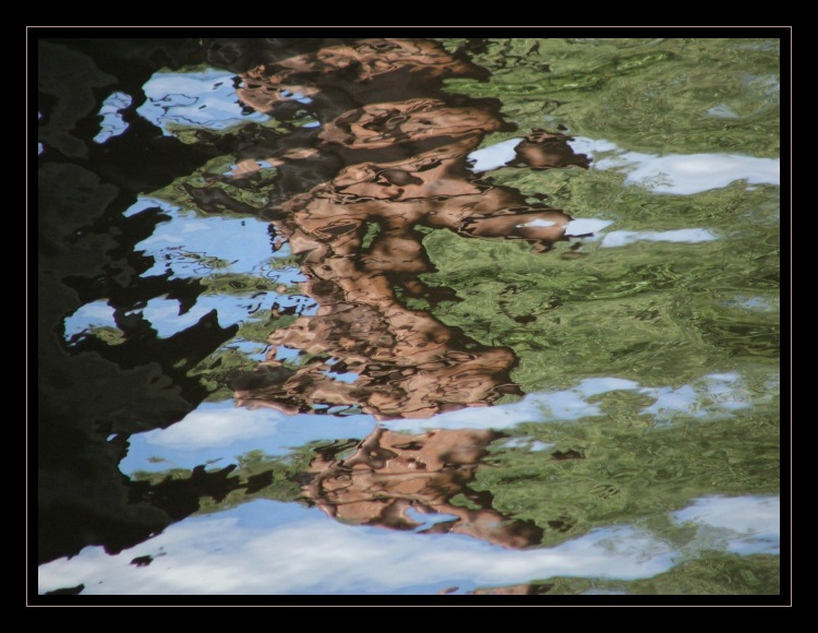 фото "Растворение столба" метки: пейзаж, абстракция, вода