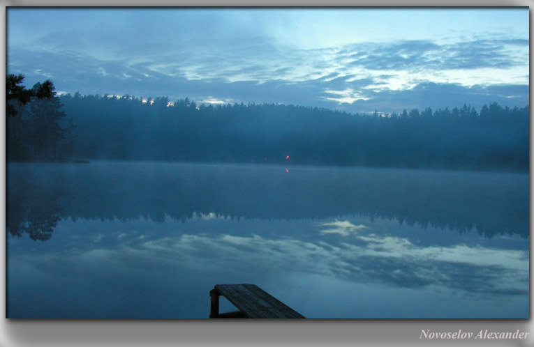 photo "Evening fog" tags: landscape, summer, water