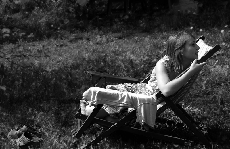 photo "Summer memories" tags: portrait, black&white, woman