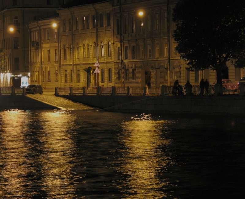 photo "Fontanka river at night" tags: architecture, landscape, night