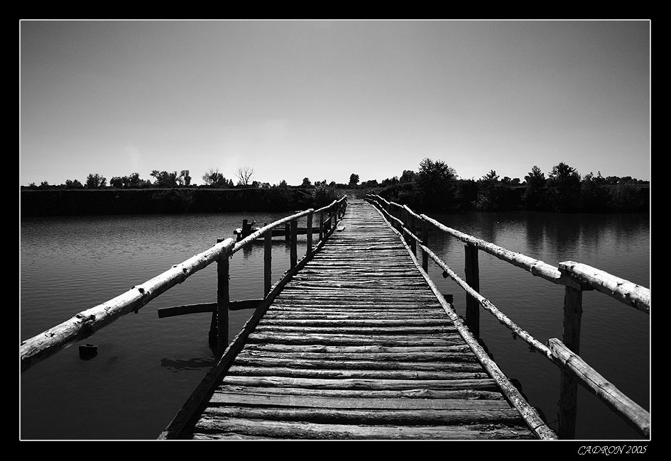 фото "Старый мост..." метки: пейзаж, черно-белые, вода