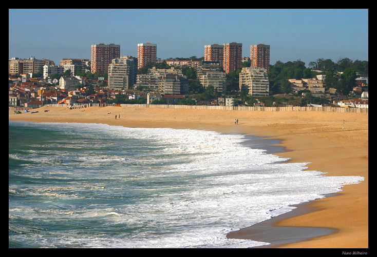 photo "The city and the beach" tags: landscape, sunset