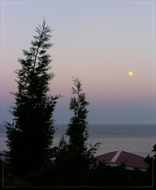 photo "Silent evening." tags: landscape, sunset, water