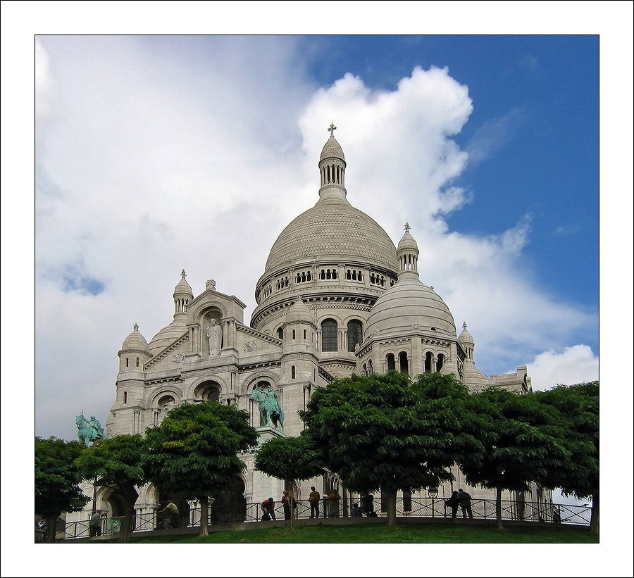 фото "Париж. Монмартр. Базилика Сакре Кер." метки: путешествия, архитектура, пейзаж, Европа