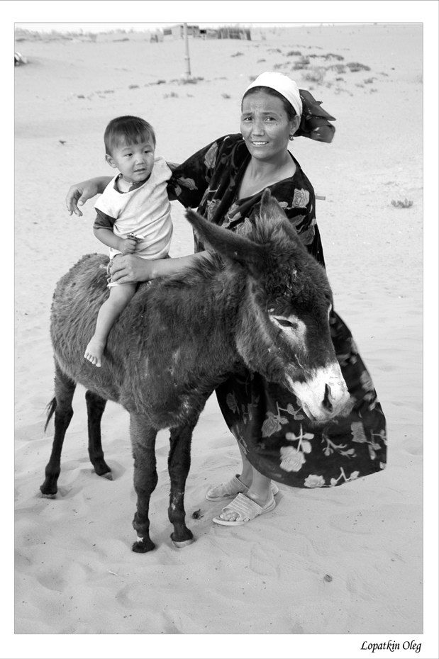 photo "People of desert, Uzbekistan" tags: travel, black&white, Asia