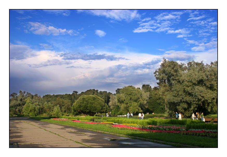 фото "Ботанический сад...Москва..." метки: пейзаж, лес, облака