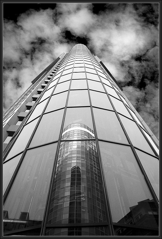 photo "Skyscrapers_03" tags: architecture, black&white, landscape, 