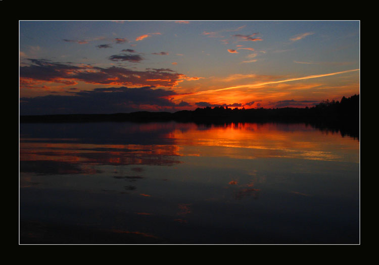 photo "The sunset shone..." tags: nature, landscape, sunset