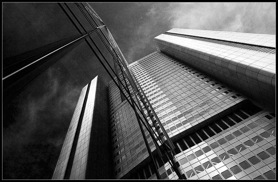 photo "Skyscrapers_04" tags: architecture, black&white, landscape, 