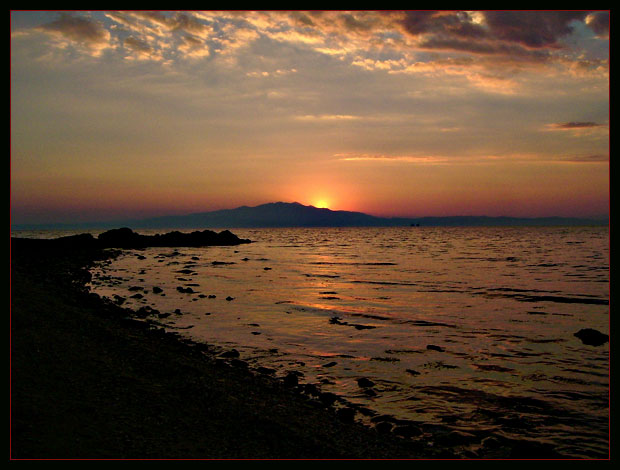 фото "Greek sunset" метки: пейзаж, закат, облака