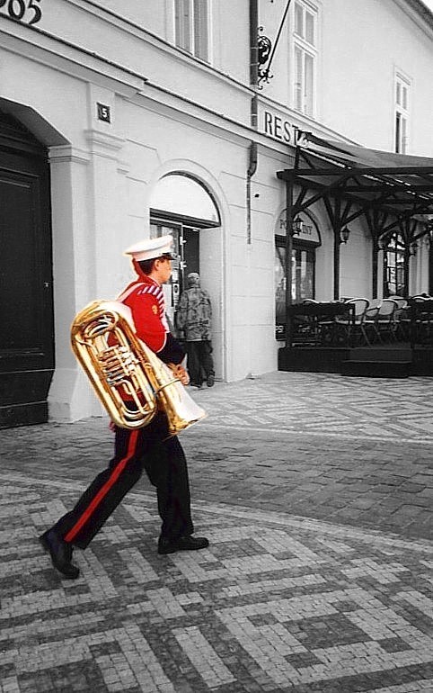 photo "The military musician" tags: genre, 