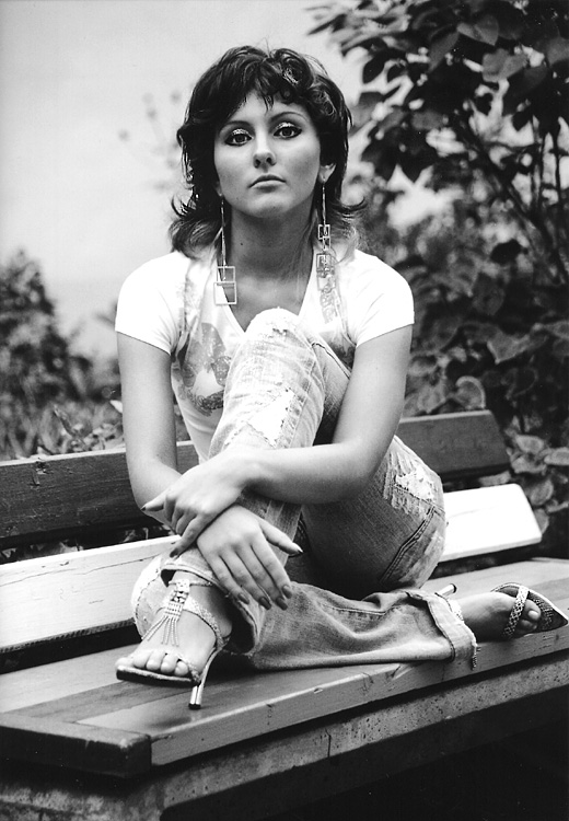 photo "Model's look" tags: portrait, black&white, woman