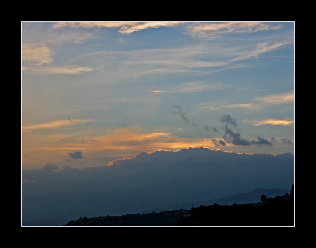 фото "Закат над Этной. Сицилия." метки: путешествия, пейзаж, Европа, горы