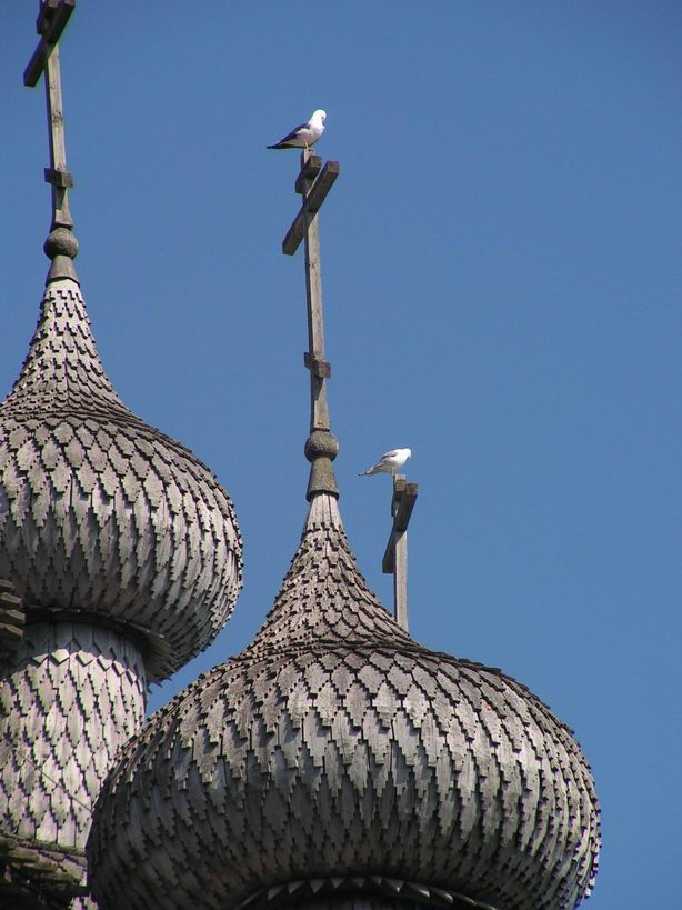 photo "Wooden domes of Kizhi Transfiguration Cathedral" tags: architecture, landscape, 