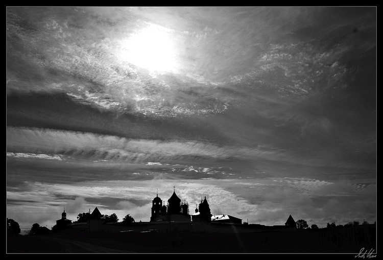 photo "Monastery" tags: black&white, 