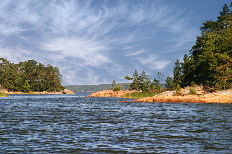 photo "Islands in gulf" tags: landscape, travel, Europe, water