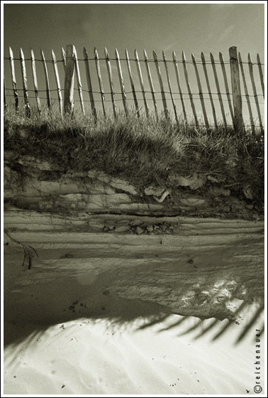 photo "Fence" tags: landscape, black&white, 