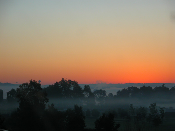 photo "Morning fog" tags: landscape, misc., sunset