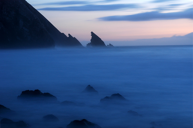 photo "Adraga Beach" tags: landscape, sunset, water