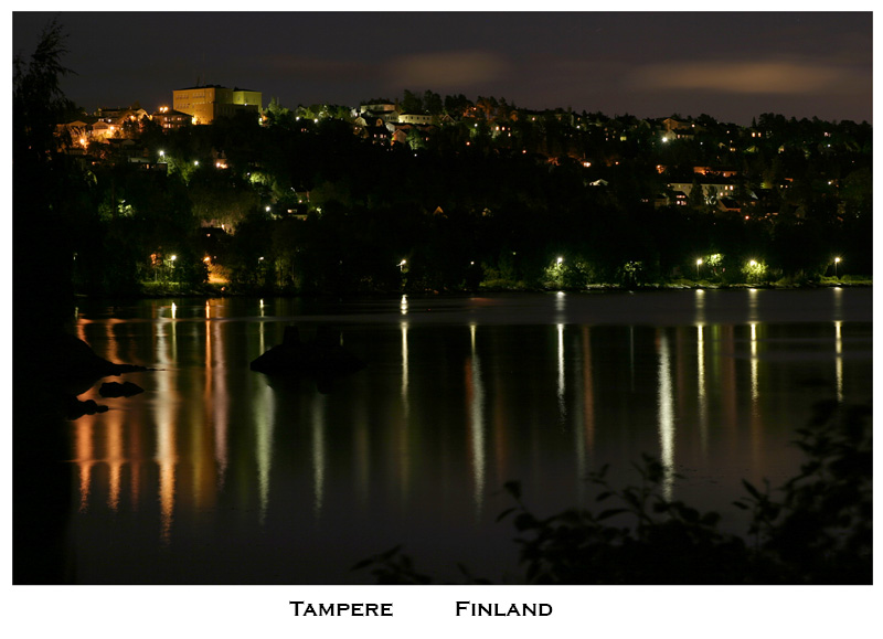 фото "Greetings from Tampere II" метки: пейзаж, вода, ночь