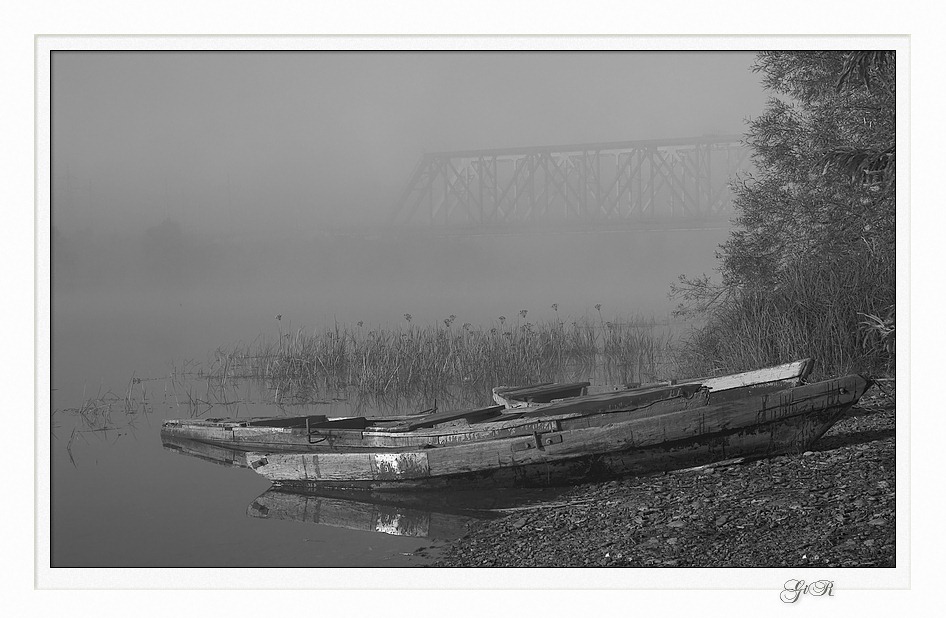 photo "Boats" tags: black&white, 