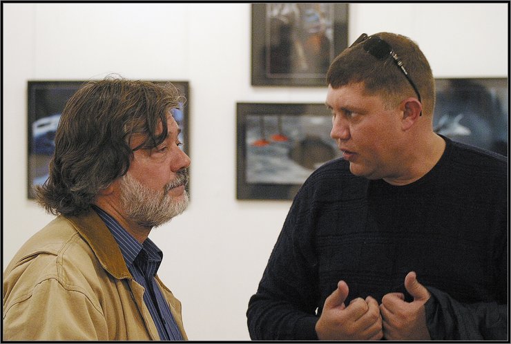 photo "At opening of photo-exhibition of Jury Bondera" tags: PF life, 