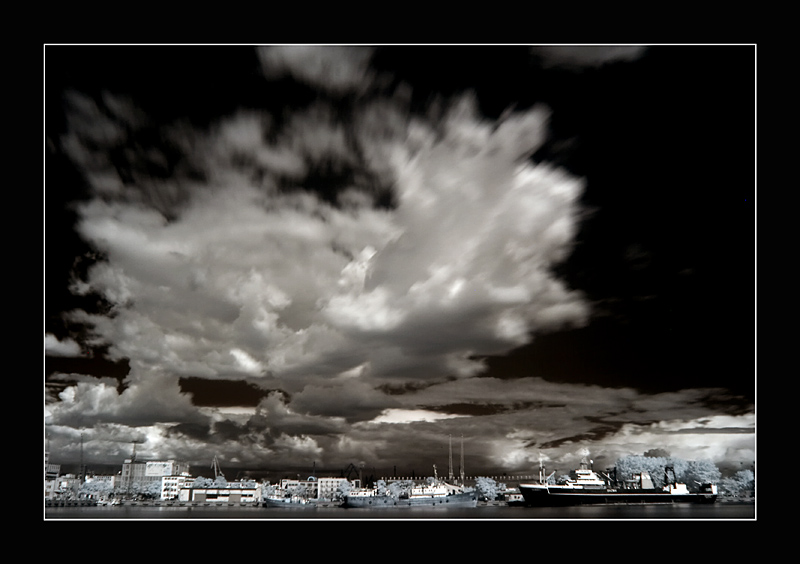 photo "Meteo II" tags: landscape, black&white, clouds