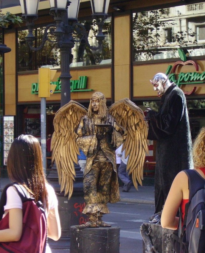 фото "Barcelona IV - Human statues on the "Ramblas"" метки: архитектура, пейзаж, 