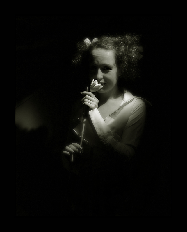 photo "Long ago" tags: black&white, portrait, woman