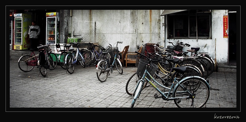 photo "China. Bicycles" tags: travel, genre, Asia