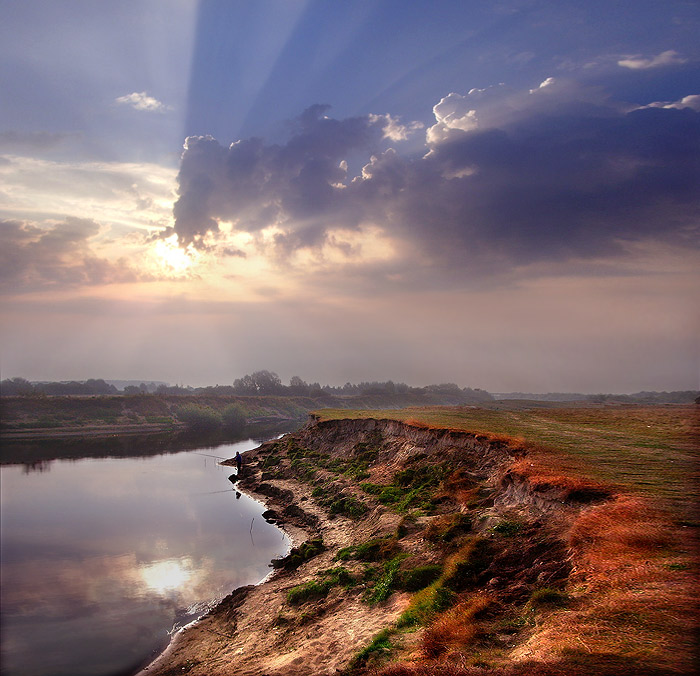 photo "Morning on the river Iput" tags: landscape, sunset, water