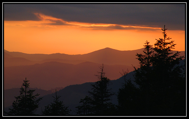 photo "Cloudy morning" tags: landscape, mountains, sunset