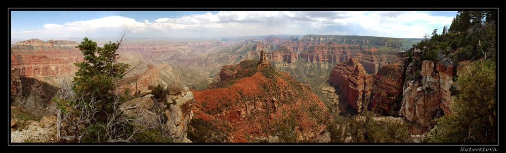 фото "Большой Каньон, панорама" метки: путешествия, пейзаж, Северная Америка, горы