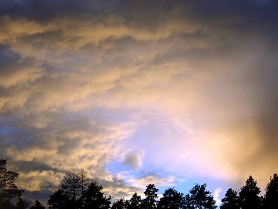 фото "Кусочек лазури" метки: пейзаж, закат, облака
