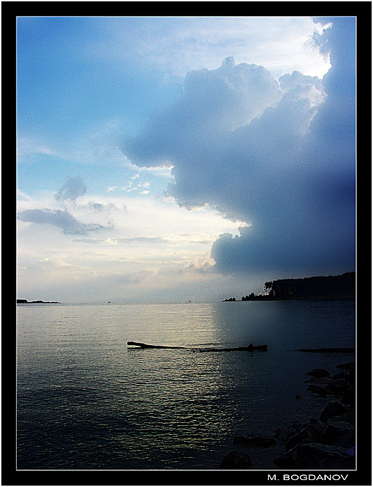 photo "The evening sea" tags: landscape, clouds, water