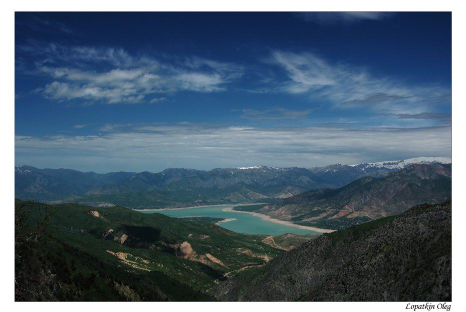 photo "Charvak lake region view, Uzbekistan" tags: travel, landscape, Asia, mountains