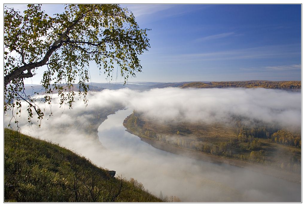 photo "Air will bear only that..." tags: landscape, autumn, clouds