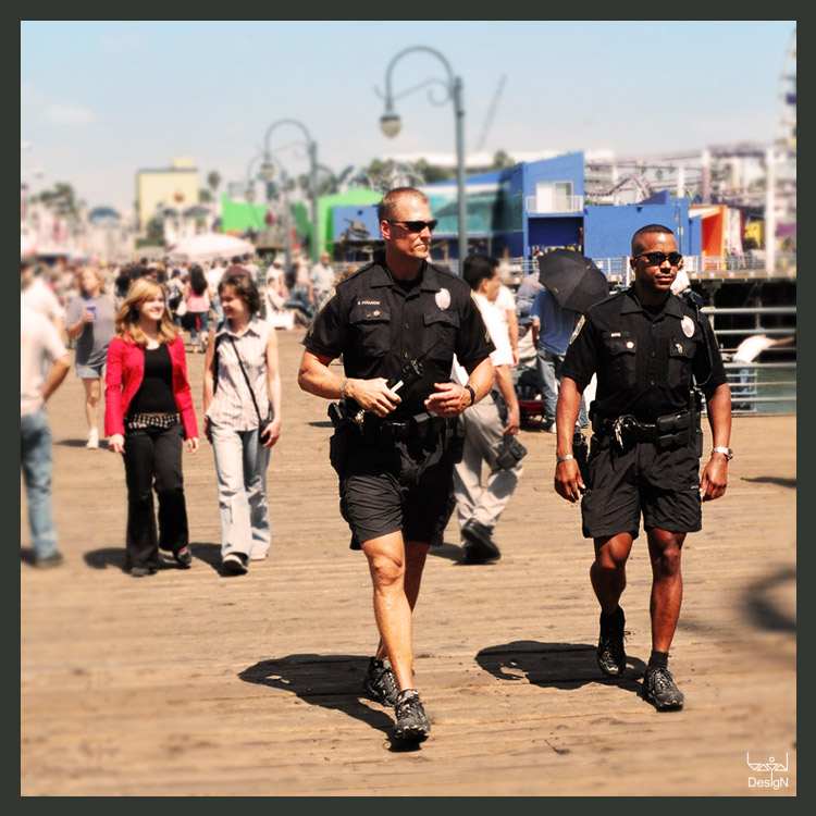 photo "Santa Monica / Beach Policemens" tags: travel, North America